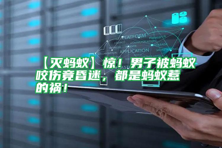 【滅螞蟻】驚！男子被螞蟻咬傷竟昏迷，都是螞蟻惹的禍！