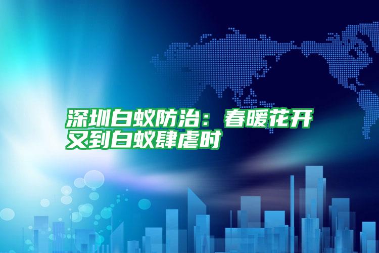 深圳白蟻防治:春暖花開又到白蟻肆虐時(shí)