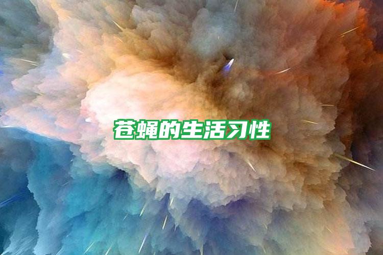 蒼蠅的生活習性