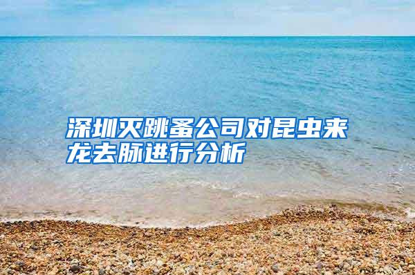 深圳滅跳蚤公司對昆蟲來龍去脈進(jìn)行分析