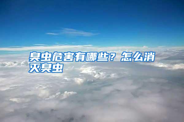 臭蟲(chóng)危害有哪些?怎么消滅臭蟲(chóng)