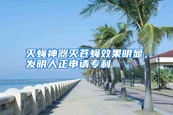 滅蠅神器滅蒼蠅效果明顯,發(fā)明人正申請(qǐng)專利