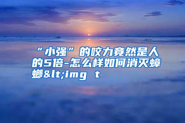 “小強”的咬力竟然是人的5倍-怎么樣如何消滅蟑螂<img t