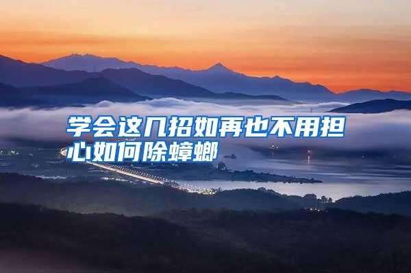 學會這幾招如再也不用擔心如何除蟑螂
