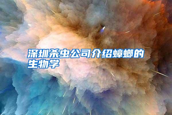 深圳殺蟲公司介紹蟑螂的生物學