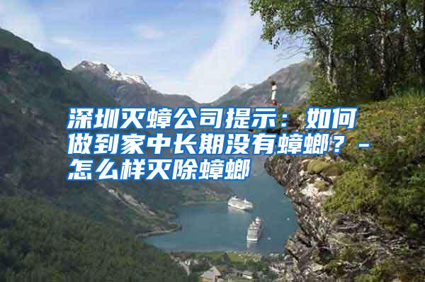 深圳滅蟑公司提示:如何做到家中長期沒有蟑螂?-怎么樣滅除蟑螂