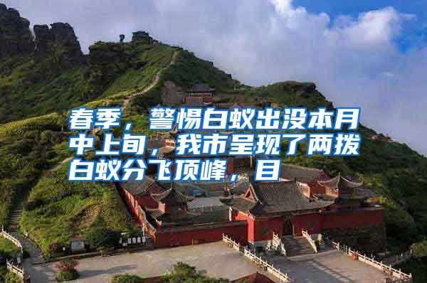 春季,警惕白蟻出沒本月中上旬,我市呈現(xiàn)了兩撥白蟻分飛頂峰,目