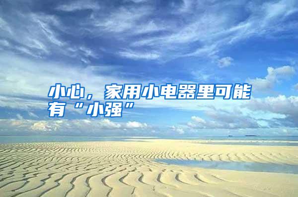 小心,家用小電器里可能有“小強”