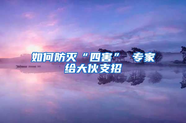 如何防滅“四害” 專(zhuān)家給大伙支招