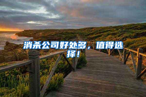 消殺公司好處多，值得選擇！