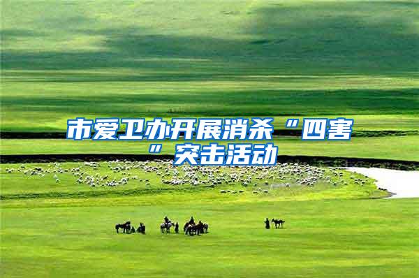 市愛衛(wèi)辦開展消殺“四害”突擊活動
