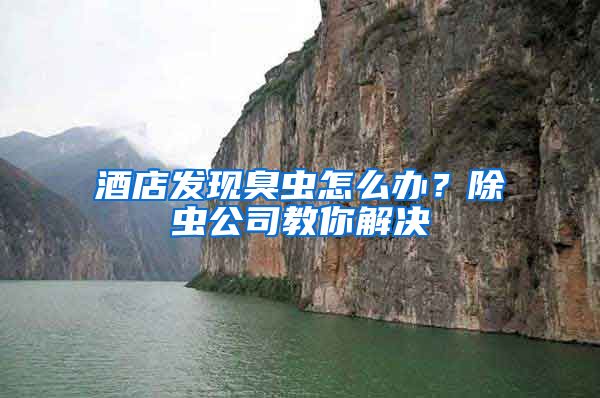 酒店發(fā)現(xiàn)臭蟲怎么辦？除蟲公司教你解決